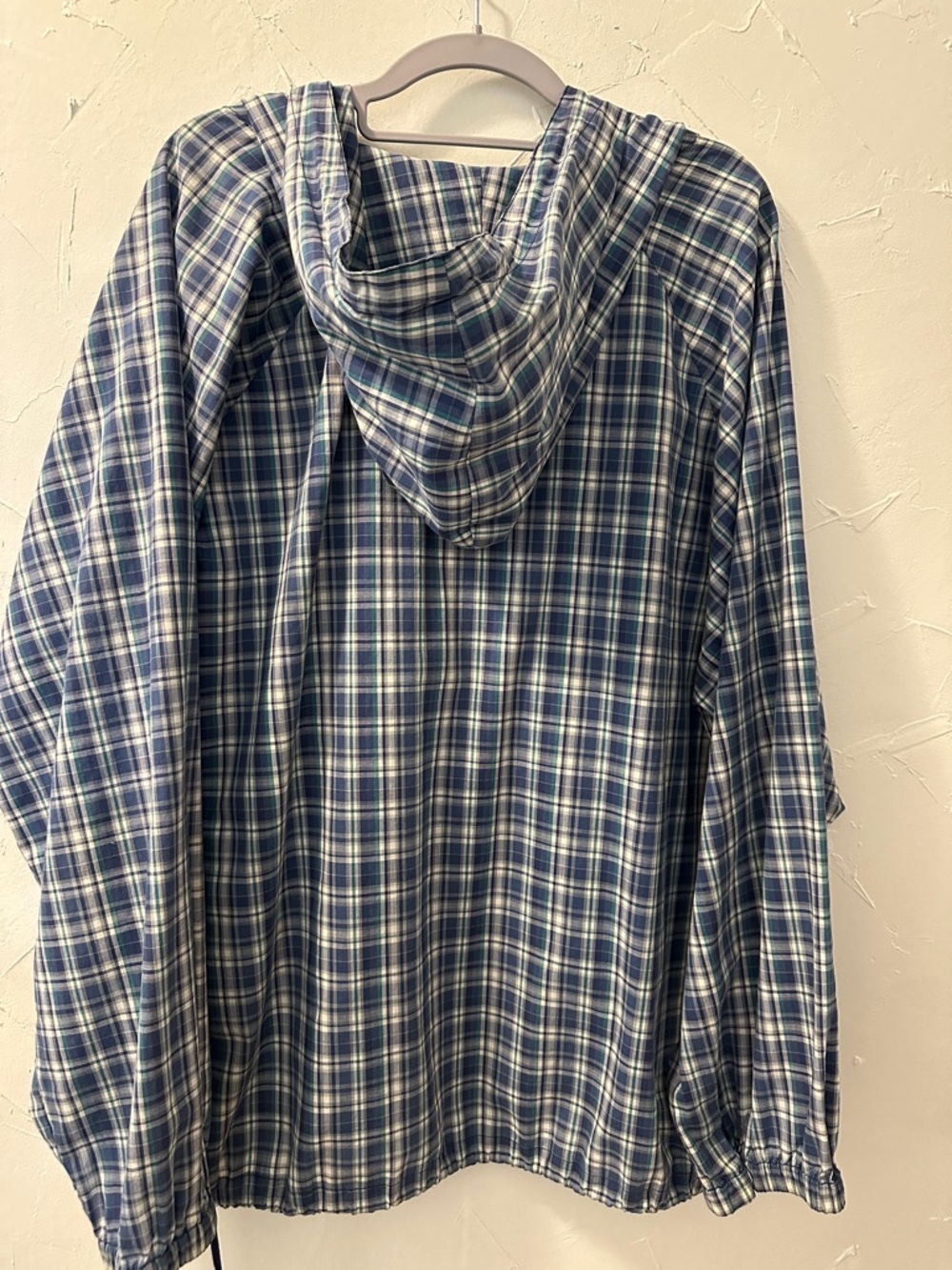 The  Limited Half Zip Plaid Hoodie Pullover - Picture 4 of 8